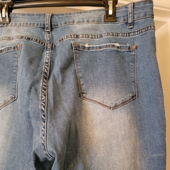 Ripped Flare Bell Bottom Jeans - Picture 7 of 10